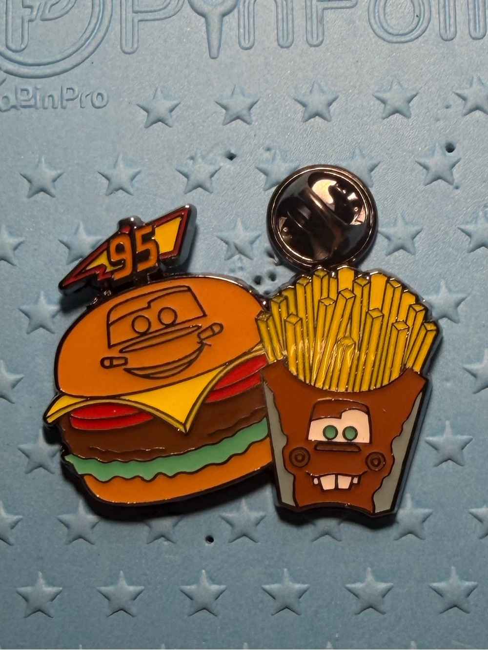 Loungefly Disney Pixar Fast Food Lightning McQueen & Mater Enamel Pin